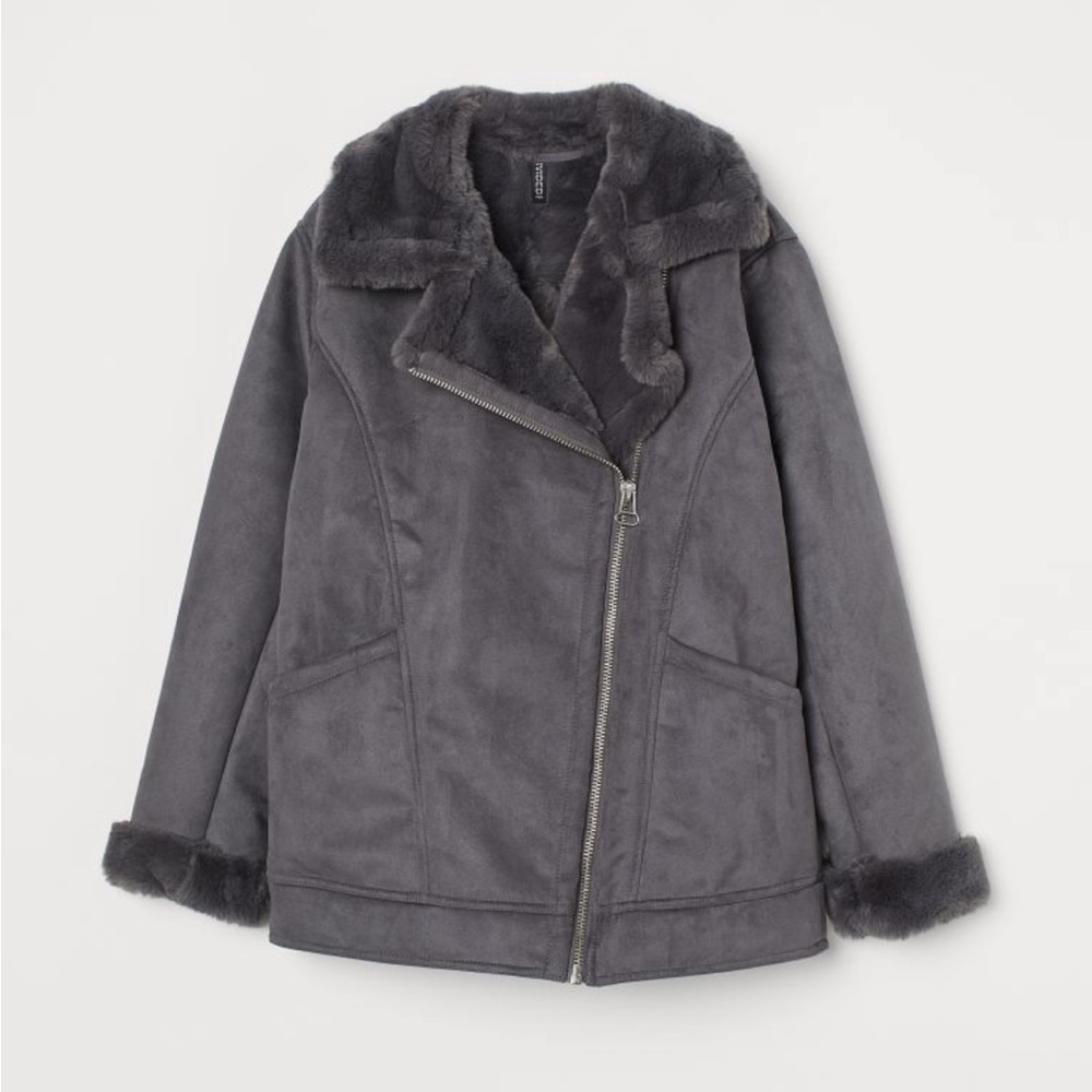 Faux Fur Collar Jacket